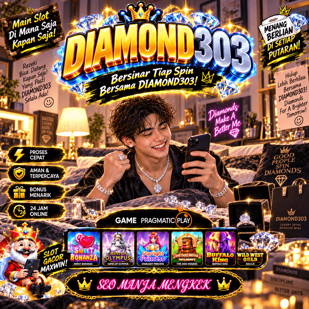 Banner DIAMOND303 Cyber Blue